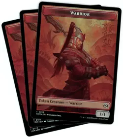 x3 Goblin / Warrior Double-Sided Token (Foil) - 0012/0013 - Tarkir Dragonstorm - Image 2