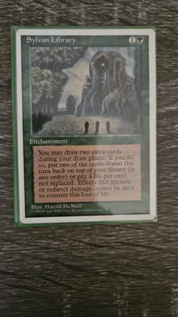 Magic the Gathering 4th Edition (1995) Sylvan Library - Image 1