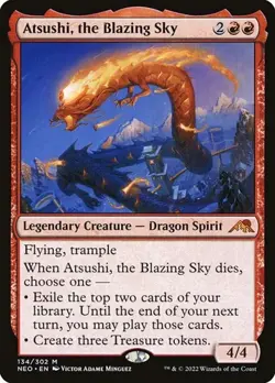 Atsushi, the Blazing Sky NEO NM MTG - Image 1