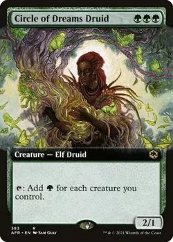Circle of Dreams Druid - Extended Art AFR NM MTG - Image 1
