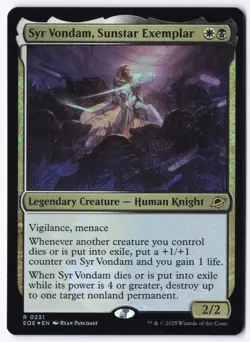 Syr Vondam, Sunstar Exemplar R Edge of Eternities 231 NM - Image 1