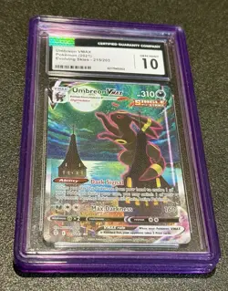 UMBREON VMAX CGC 10 Alt Art Pokemon Evolving Skies 215 Moonbreon GEM MINT Secret - Image 4