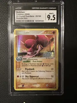 Medicham Pokemon (2006) EX Crystal Guardians Reverse Holo 25/100 CGC 9.5 MINT+ - Image 1