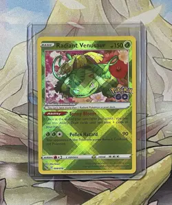 Pokemon TCG Radiant Venusaur Holo Rare Pokemon Go 004/078 - Image 3