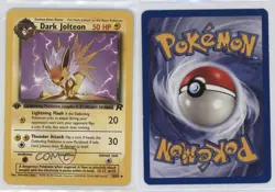 Dark Jolteon 1st Ed. Pokemon Team Rocket #38 2000 - Image 3