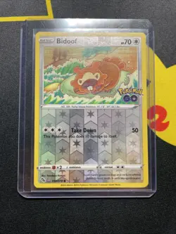 Pokemon Go Bidoof And Spinarak Diddo Reverses UNPEELED NEAR MINT - Image 2