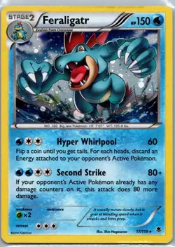 Pokemon TCG Feraligatr 17/119 Phantom Forces Holo NM - Image 1