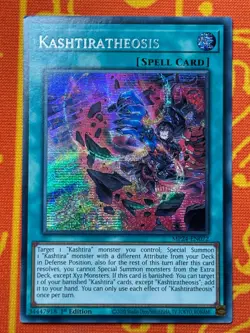 YUGIOH KASHTIRATHEOSIS SECRET RARE 1ST NEAR MINT MP24-EN072 - Image 1
