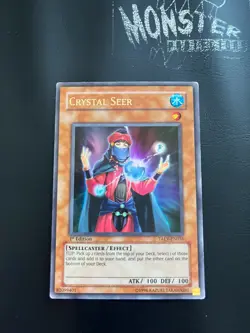 YUGIOH CRYSTAL SEER ULTRA RARE TAEV-EN031 1ST EDITION - Image 1