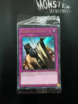 YUGIOH SOLEMN JUDGMENT ULTRA RARE LART-EN014 NEW & SEALED LIMITED EDITION - Image 1