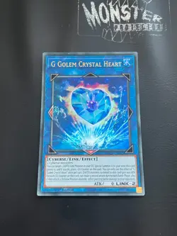 YUGIOH G GOLEM CRYSTAL HEART ULTRA RARE BLCR-EN042 1ST EDITION - Image 1