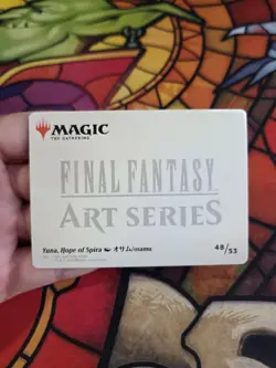 Yuna, Hope of Spira Art Card (Gold-Stamped) Art Series: Final Fantasy MTG MINT - Image 2