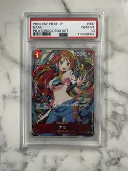 PSA 10 Nami ST01-007 C THE BEST Storage Box Set ONE PIECE Card Japanese 2024 - Image 1
