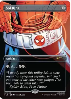 🌟 Sol Ring FOIL Spiderman 🕸 Heroic Deeds Secret Lair MTG PRESALE🌟 - Image 1