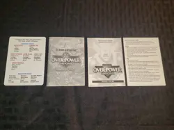 MARVEL OVERPOWER CCG LOT - 2 RULE BOOKS, 2 INFORMATION, + 10 RANDOM BONUS CARDS - Image 1