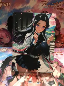 Shinobu Demon Slayer Waifu Card Goddess Story CCG Anime Waifu Double Sided - Image 1