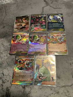 Pokemon TCG Mega Evolution IR, Double/Ultra Rare Lot of 8 Cards NM - Image 1