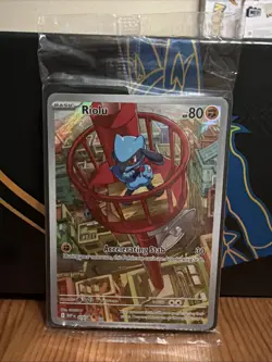 Riolu Mega Evolution ETB Pokemon Card Promo 010 Sealed - Image 1