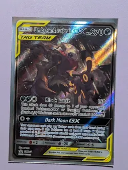 Umbreon & Darkrai GX SM241 Holo Black Star Promo Card NM Condition - Image 1