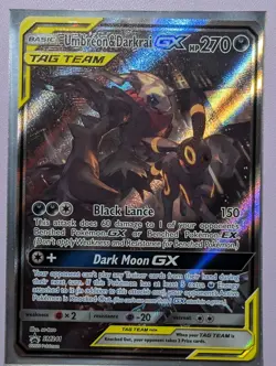 Umbreon & Darkrai GX SM241 Holo Black Star Promo Card NM Condition - Image 3