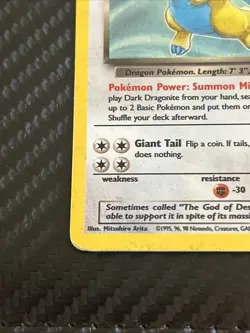 Pokemon Dark Dragonite Holo Rare TCG Card 5/82 HP - Image 5