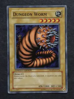 Dungeon Worm, Limited Edition Yu-Gi-Oh trading card - Image 1