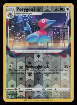 Porygon2 SWSH11: Lost Origin #141/196 Reverse Holo Uncommon Pokemon Card - Image 1