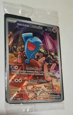 Pokemon Destined Rivals Sealed Promo Card #203 Team Rocket’s Wobbuffet - Image 1