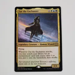 1 x Zur the Enchanter - Foil - Double Masters 2022 MtG Commander Card Esper NM - Image 1