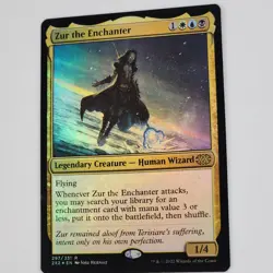 1 x Zur the Enchanter - Foil - Double Masters 2022 MtG Commander Card Esper NM - Image 2