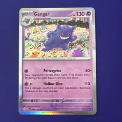 Gengar Scarlet Violet 151 EN 094/165 Holo Rare Tomokazu Komiya Pokemon Card NM - Image 2