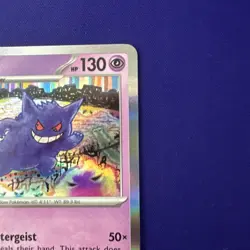 Gengar Scarlet Violet 151 EN 094/165 Holo Rare Tomokazu Komiya Pokemon Card NM - Image 5