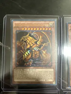 Egyptian God Cards Ra Obelisk LDK2 With Red Eyes Limited Edition Ultra Rare - Image 2
