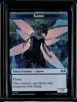 Faerie Token - 5 - WOE - NM - MTG Magic the Gathering - Image 1