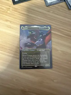 Tiamat FOIL Borderless Adventures in Forgotten Realms MTG Pack Fresh RARE - Image 2