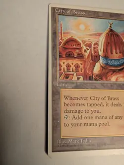 Magic the Gathering City of Brass Chronicles Land LP Condition - Image 2