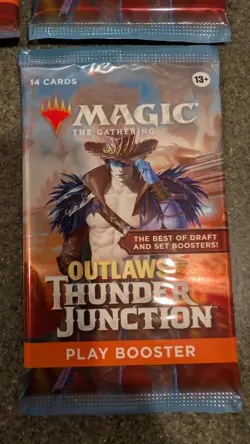 Magic The Gathering Outlaws of Thunder Junction Play Booster Lot Of 4-Packs - Image 2