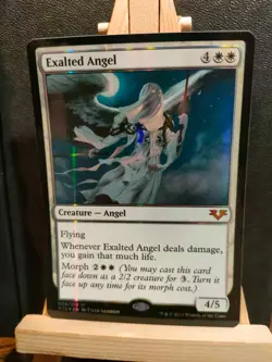 Exalted Angel FOIL - From the Vault: Angel - Mythic - LP to NM (see pics) MTG - Image 1