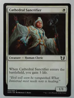 Cathedral Sanctifier *Common* Magic MtG x1 Blessed vs Cursed SP - Image 1