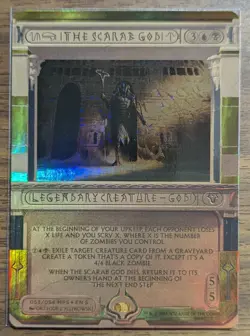 MTG The Scarab God Foil from Masterpiece Series: Amonkhet Invocations - Image 1