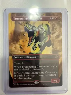Trumpeting Carnosaur Borderless (NM Non-Foil) LCI-0324 Rare MTG - Image 3