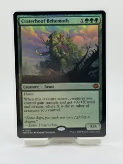 Craterhoof Behemoth M Tarkir: Dragonstorm 138 NM Foil - Image 1