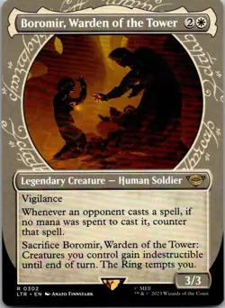 Boromir, Warden of the Tower 302 (Showcase) Lord of the Rings MTG NM - Image 1