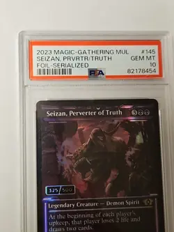 Magic MTG - Seizan, Perverter Of Truth MUL #145 Serial 325/500 PSA 10 Multiverse - Image 2