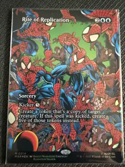 MTG Marvel's Spider-Man Rite of Replication (Borderless) Mythic Foil # 0014 - Image 1