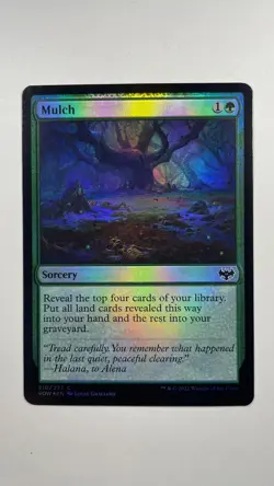 MTG Innistrad Crimson Vow Mulch Foil 210/277 Magic the Gathering - Image 1
