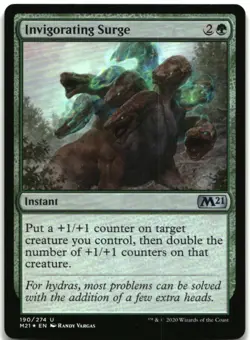 MTG Invigorating Surge FOIL U Core Set 2021 190 LP - Image 1