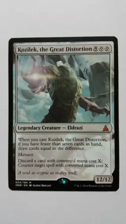 1x Kozilek, the Great Distortion -Oath of the Gatewatch -NM- Magic the Gathering - Image 1