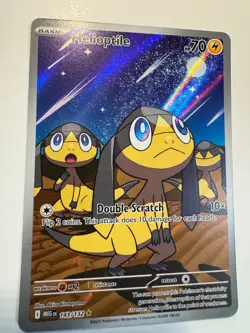 Pokemon Mega Evolution ME01: Helioptile 143/132 Illustration Rare (print line) - Image 3
