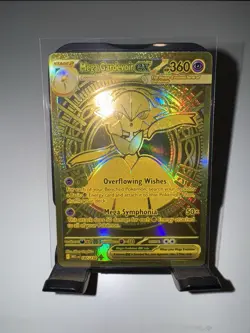 Mega Gardevoir ex 187/132 Me01: Mega Evolution Gold Pokemon Mint NM Pack Fresh - Image 1